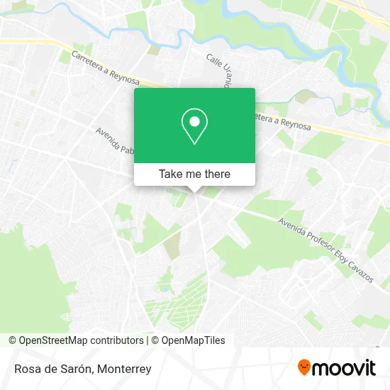 Rosa de Sarón map