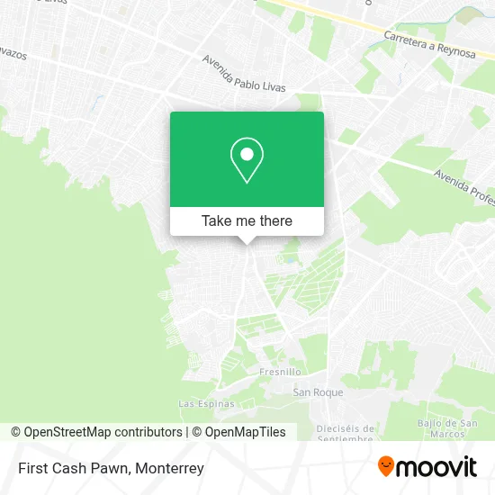 First Cash Pawn map