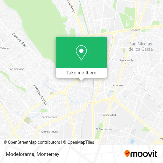 Modelorama map