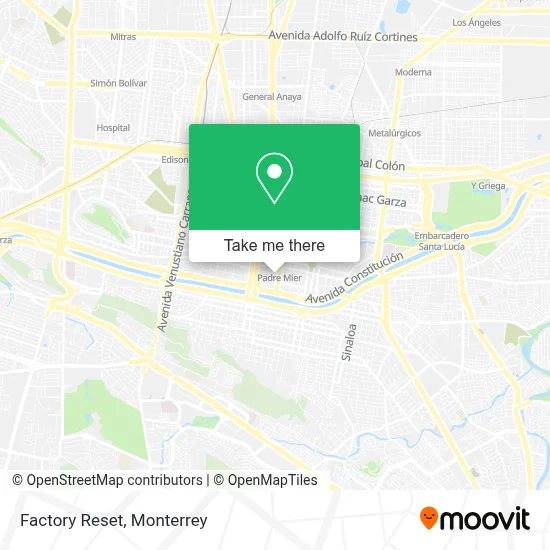 Factory Reset map