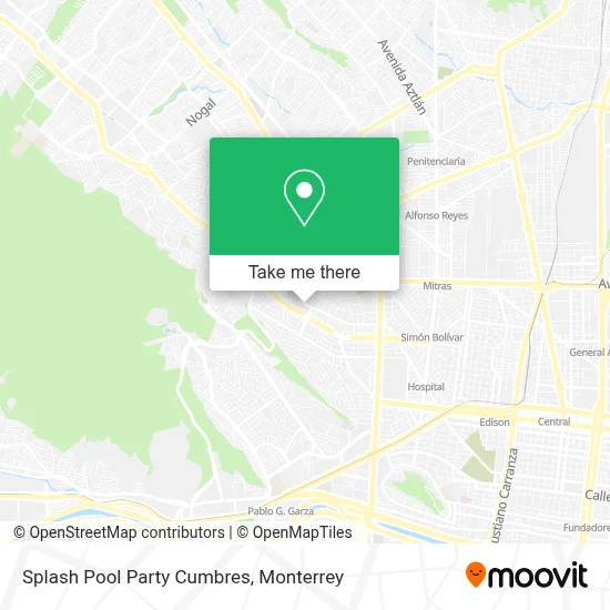 Splash Pool Party Cumbres map