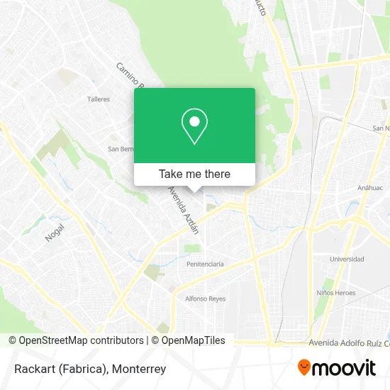 Rackart (Fabrica) map