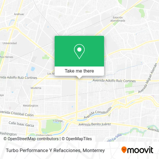 Turbo Performance Y Refacciones map
