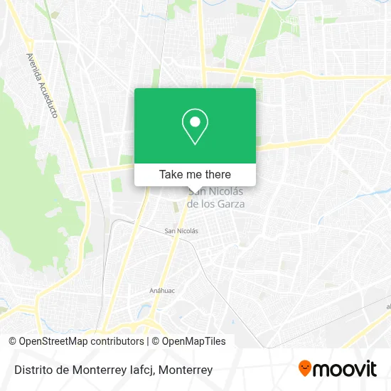 Distrito de Monterrey Iafcj map