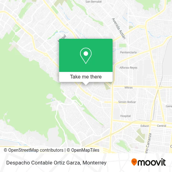 Despacho Contable Ortiz Garza map