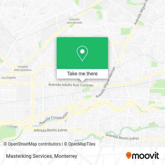 Masterking Services map