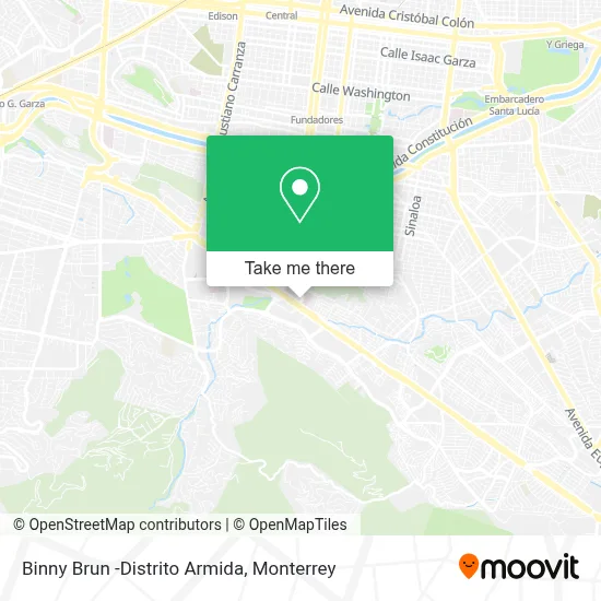 Binny Brun -Distrito Armida map