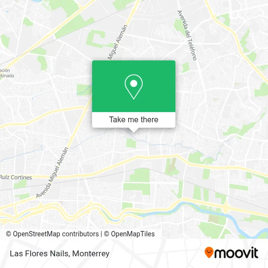 Las Flores Nails map