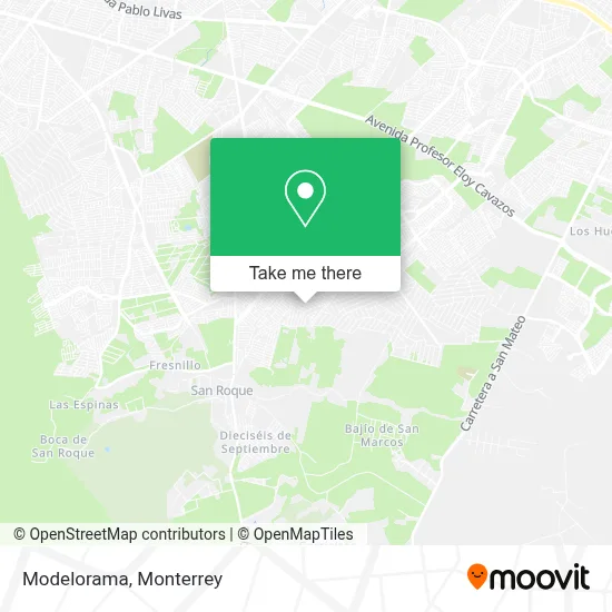Modelorama map