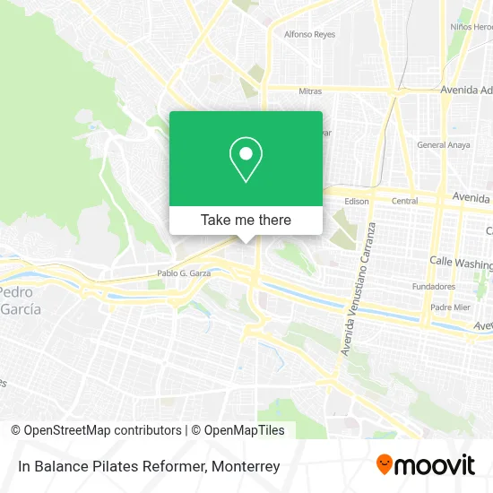 In Balance Pilates Reformer map