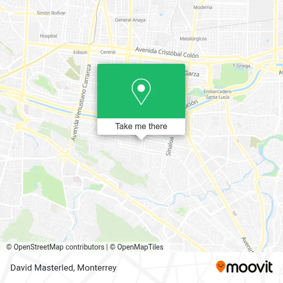 David Masterled map