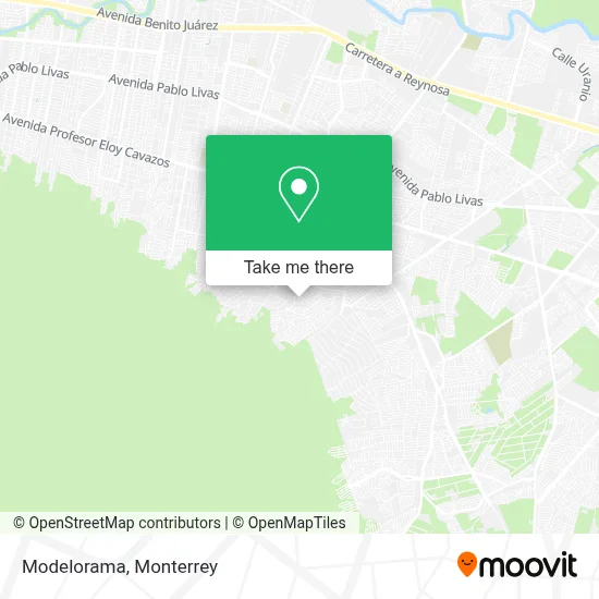 Modelorama map