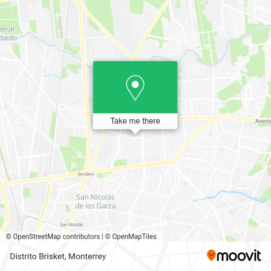 Distrito Brisket map