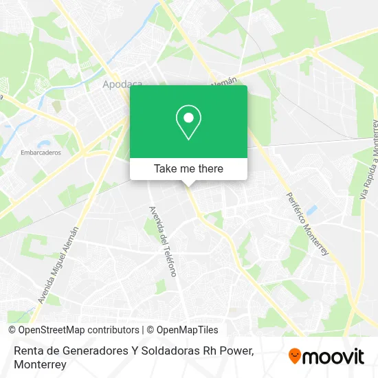 Renta de Generadores Y Soldadoras Rh Power map