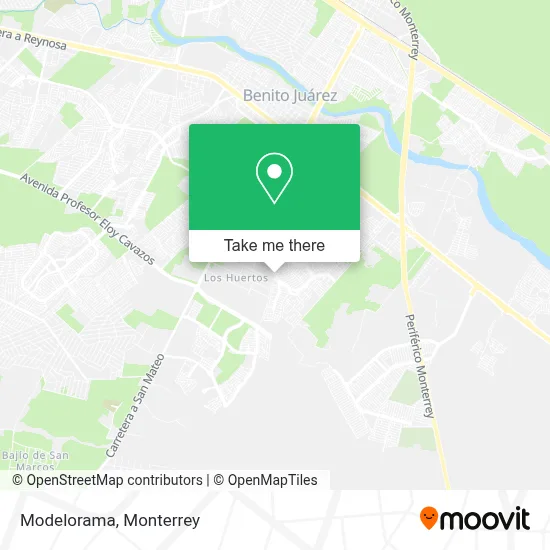 Modelorama map