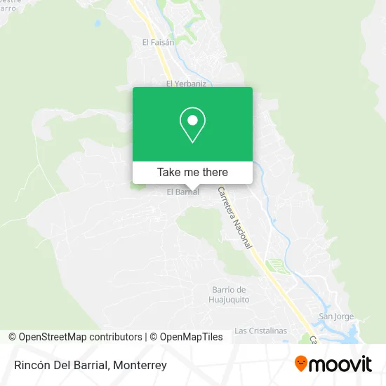 Rincón Del Barrial map