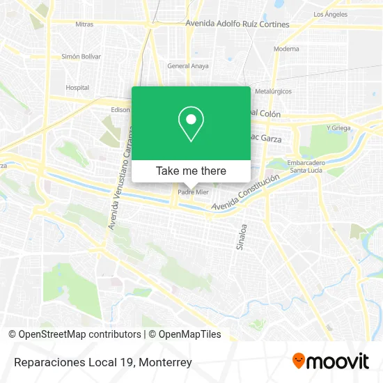 Reparaciones Local 19 map