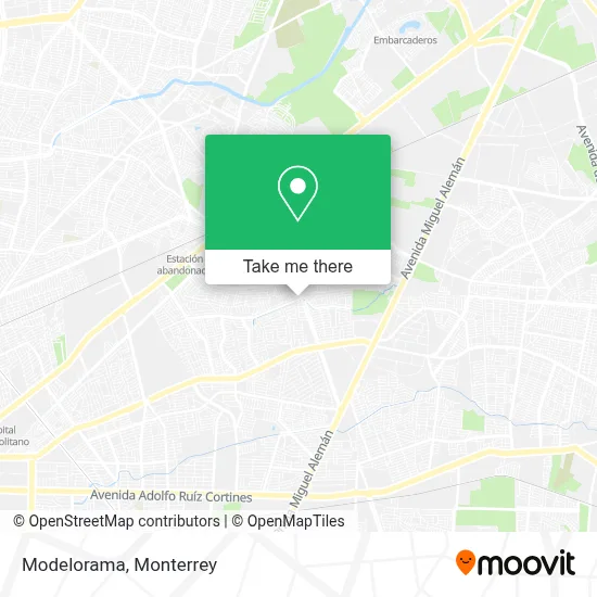 Modelorama map