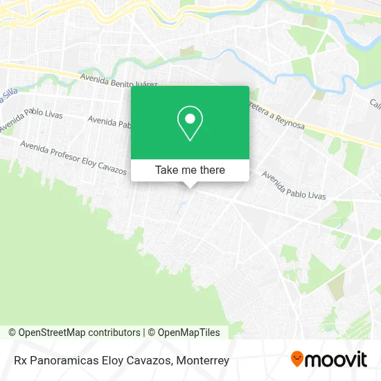 Rx Panoramicas Eloy Cavazos map
