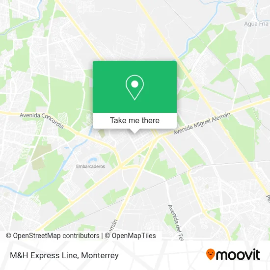 M&H Express Line map