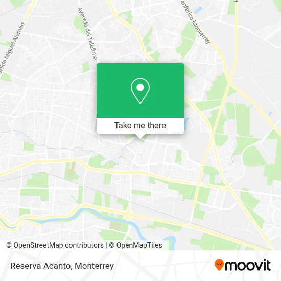 Reserva Acanto map
