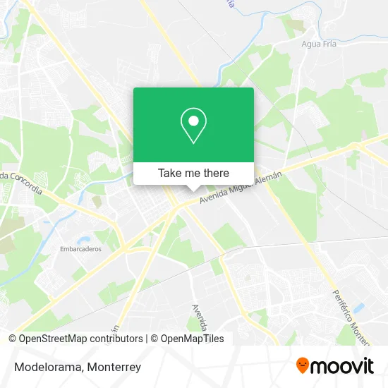 Modelorama map