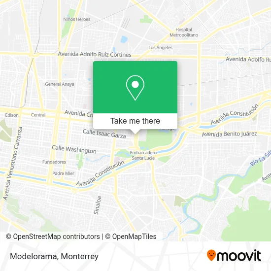 Modelorama map