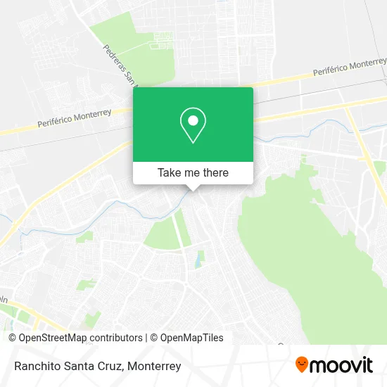 Ranchito Santa Cruz map