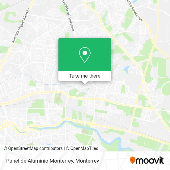 Panel de Aluminio Monterrey map