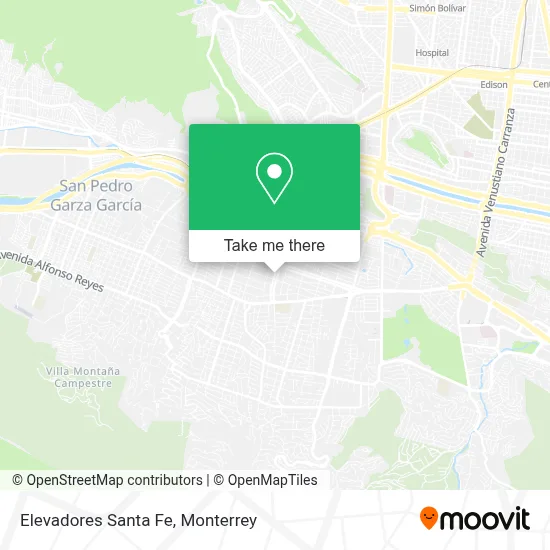 Elevadores Santa Fe map