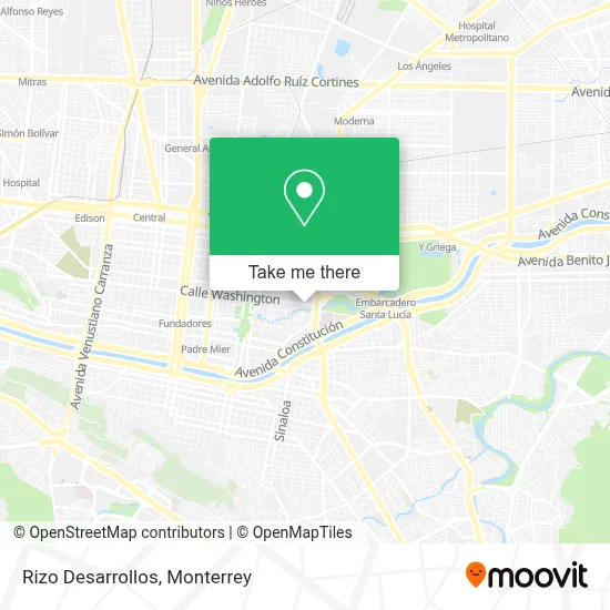 Rizo Desarrollos map