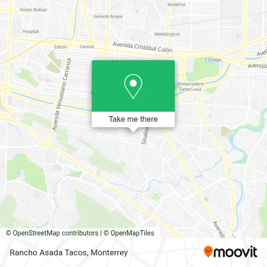 Rancho Asada Tacos map