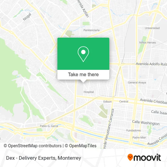 Dex - Delivery Experts map