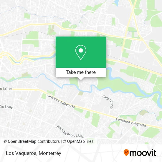 Los Vaqueros map