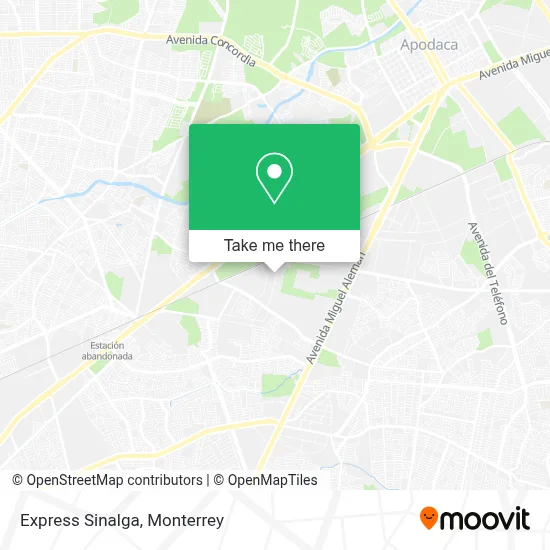 Express Sinalga map