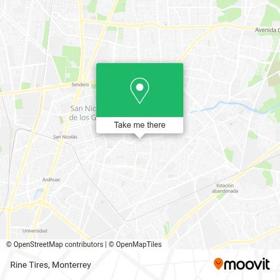 Rine Tires map