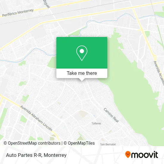 Auto Partes R-R map