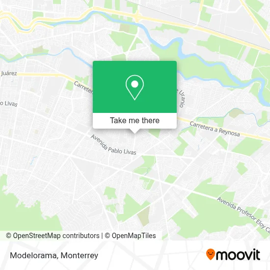 Modelorama map