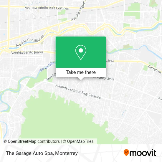 The Garage Auto Spa map