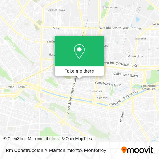 Rm Construcción Y Mantenimiento map