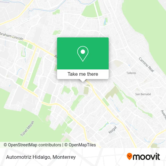Automotriz Hidalgo map