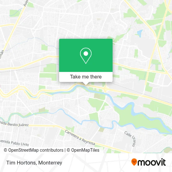 Tim Hortons map