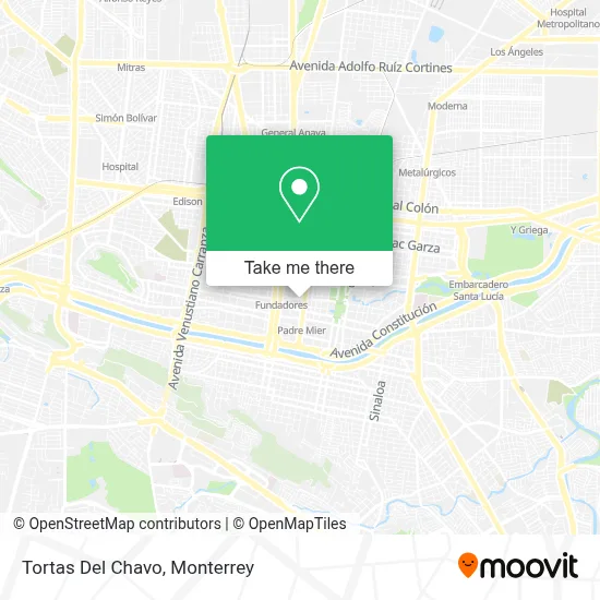 Tortas Del Chavo map