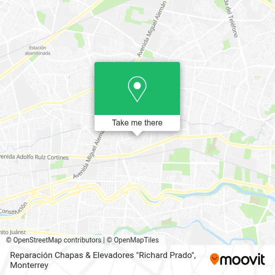 Reparación Chapas & Elevadores "Richard Prado" map