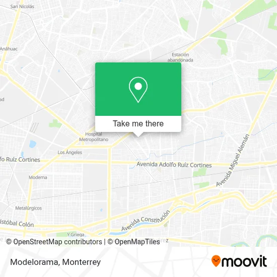 Modelorama map