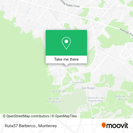 Ruta57 Barberco. map