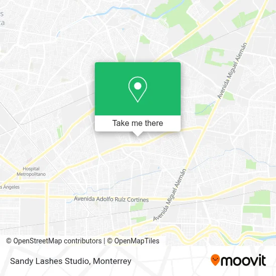 Sandy Lashes Studio map