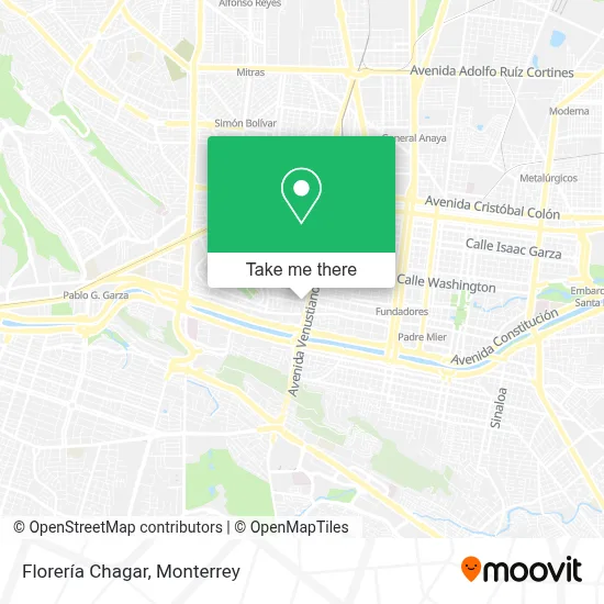 Florería Chagar map