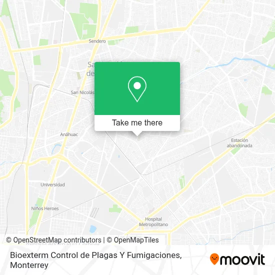 Bioexterm Control de Plagas Y Fumigaciones map