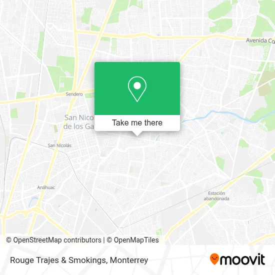 Rouge Trajes & Smokings map